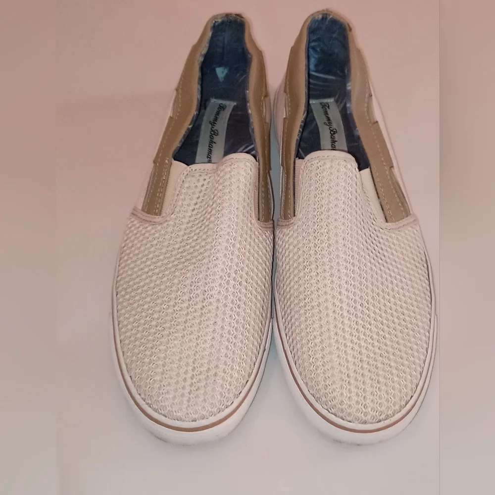 Tommy Bahama canvas leather
